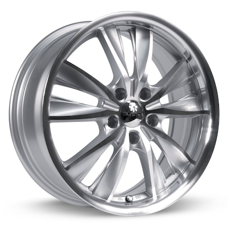 Alloy Wheel, Twist 17x7 5x114.3 ET40 CB73.1 Silver Machined